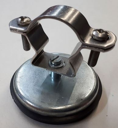 Zelfklevende magneet met rubberen dop en houder H14 ->23 LED